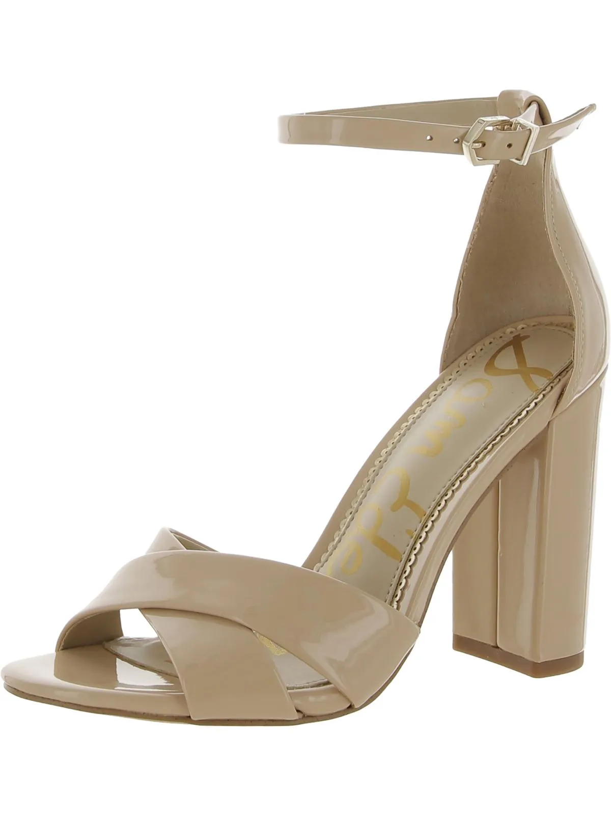 Yancy Womens Suede Ankle Strap Heel Sandals