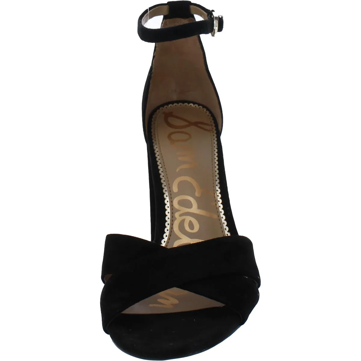 Yancy Womens Suede Ankle Strap Heel Sandals