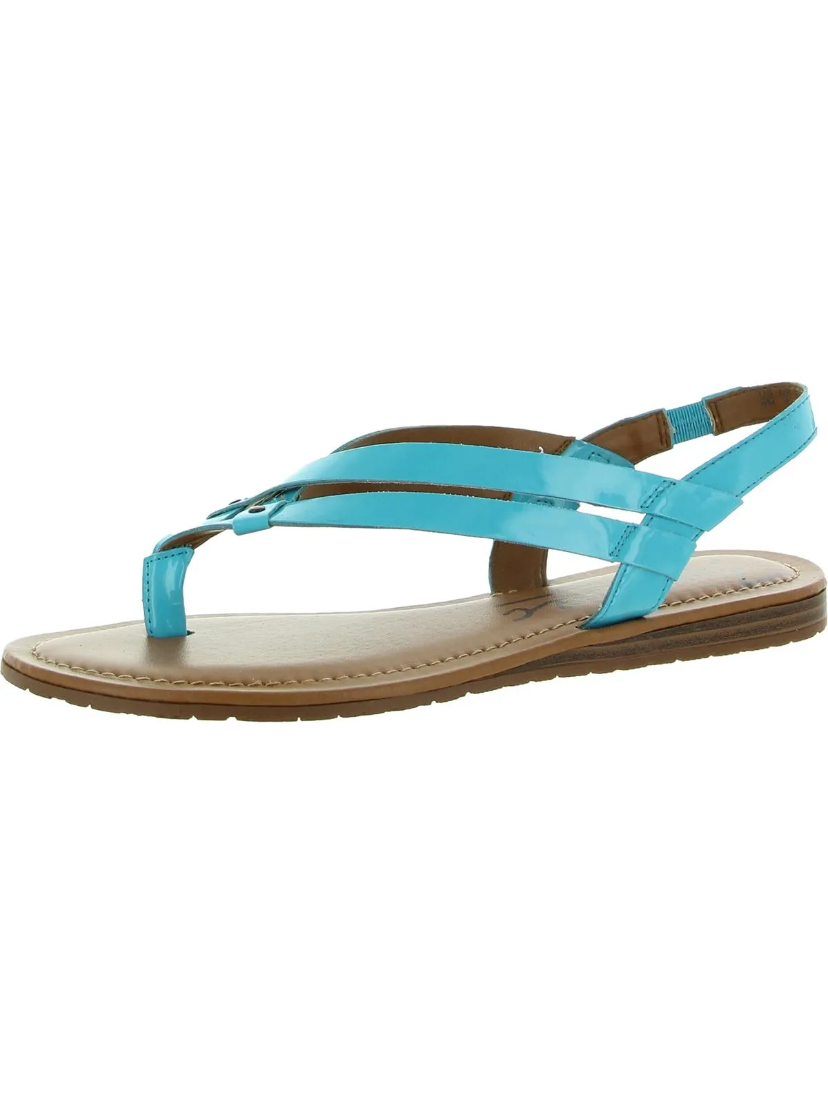 Yasmin Womens Slip On Stretch Thong Sandals