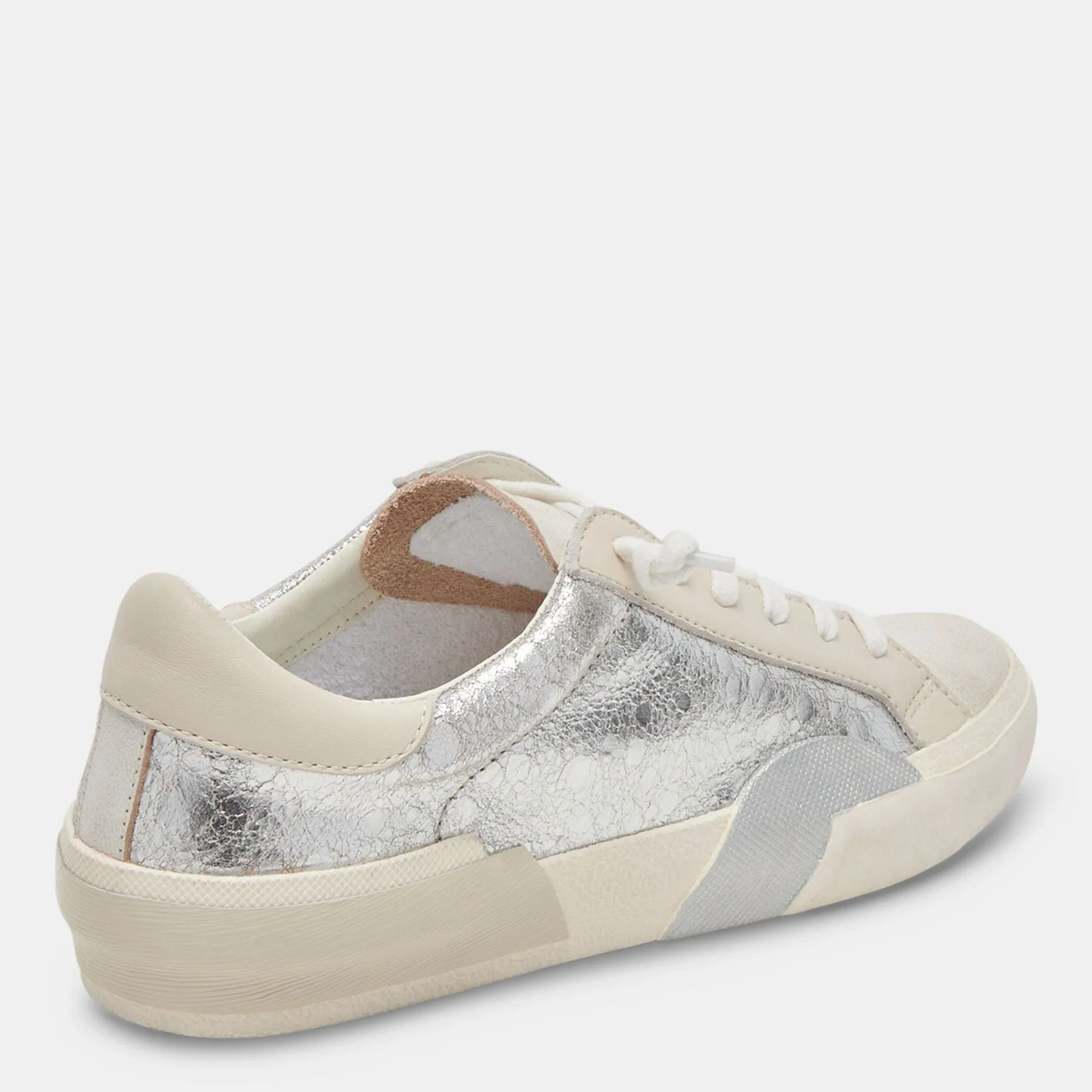 Zina Sneakers Chrome Distressed Leather